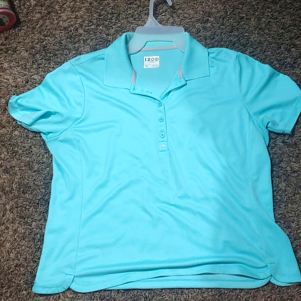 IZOD Golf Mint Green  Shirt